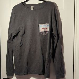 Poches&Fils long sleeve tee shirts mens hockey garage breaking window large
